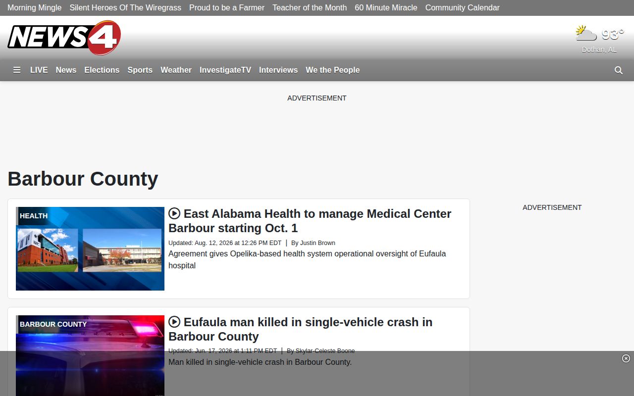 Barbour County arrest news archive from WTVY