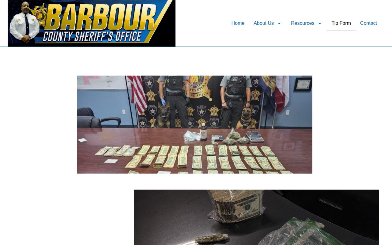 Barbour County wanted-fugitive sheriff tip form